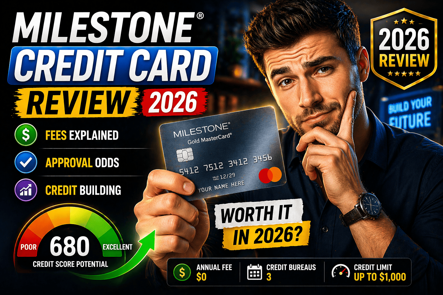 Milestone® Credit Card Review 2026: Fees, Approval Odds & Credit Building