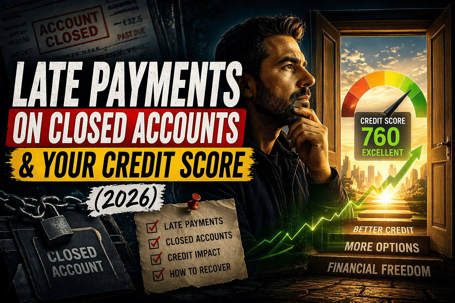 Late Payments on Closed Accounts & Your Credit Score (2026)