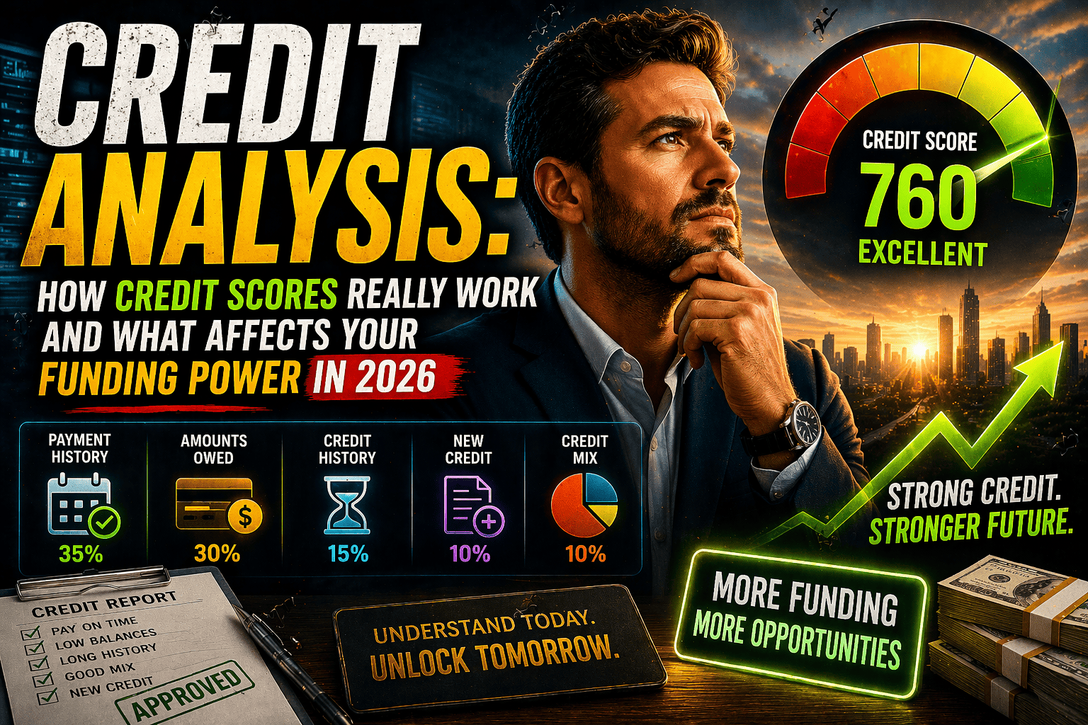 Credit Analysis: How Credit Scores Really Work and What Affects Your Funding Power in 2026