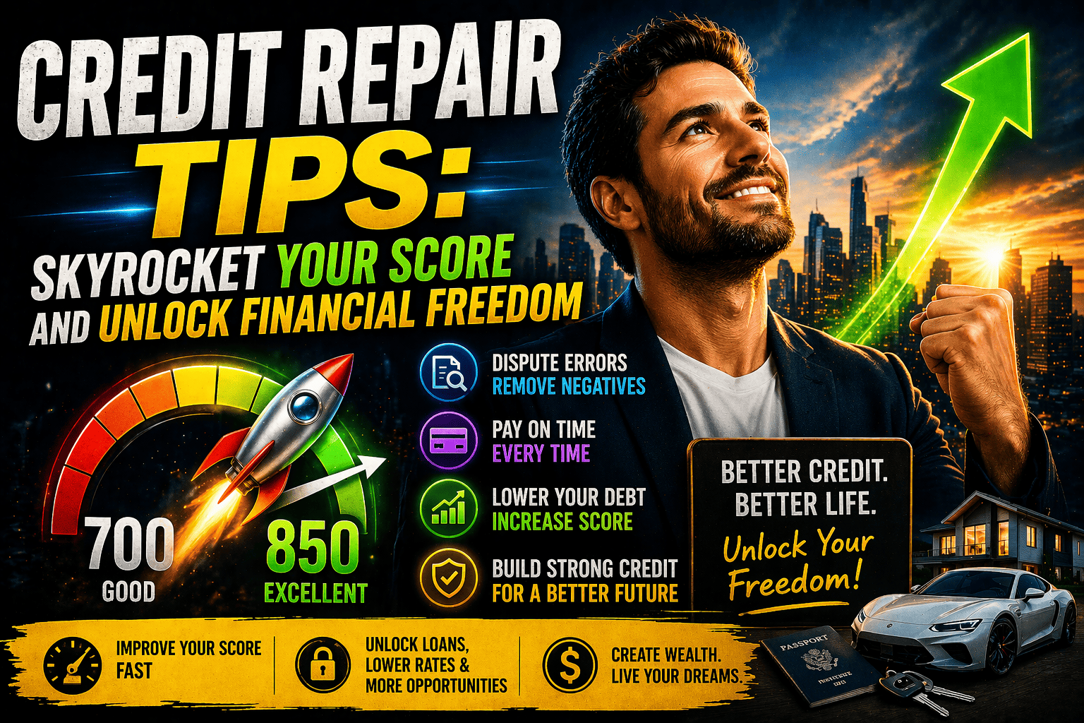 credit Repair Tips: Skyrocket Your Score and Unlock Financial Freedom