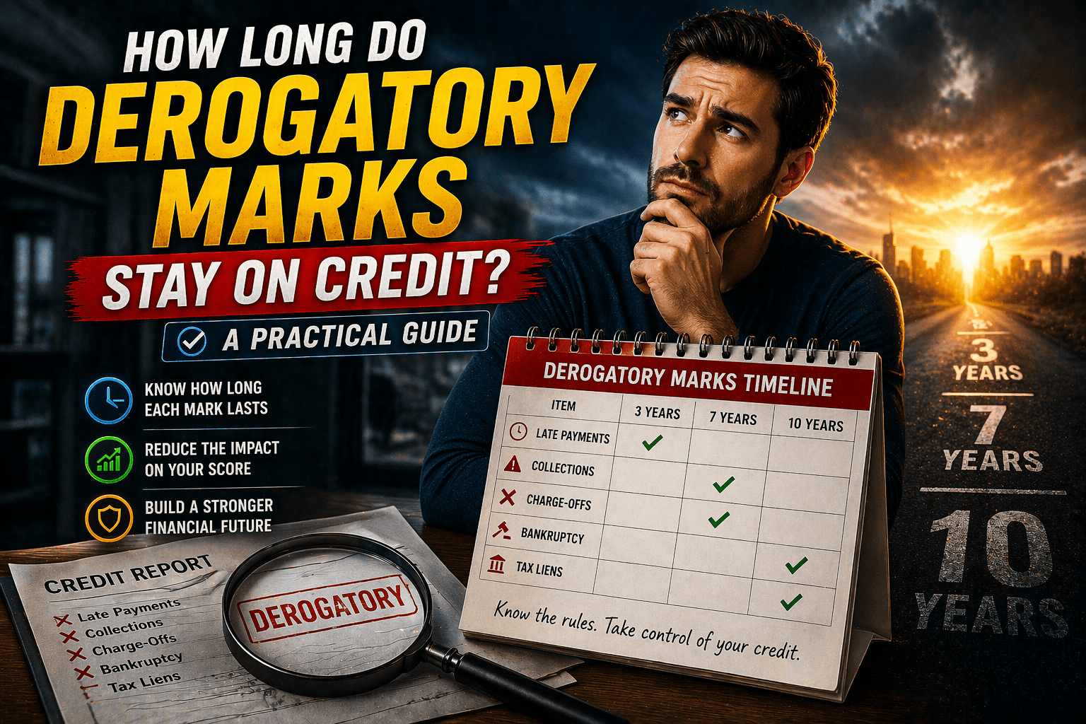 How long do derogatory marks stay on credit: A Practical Guide
