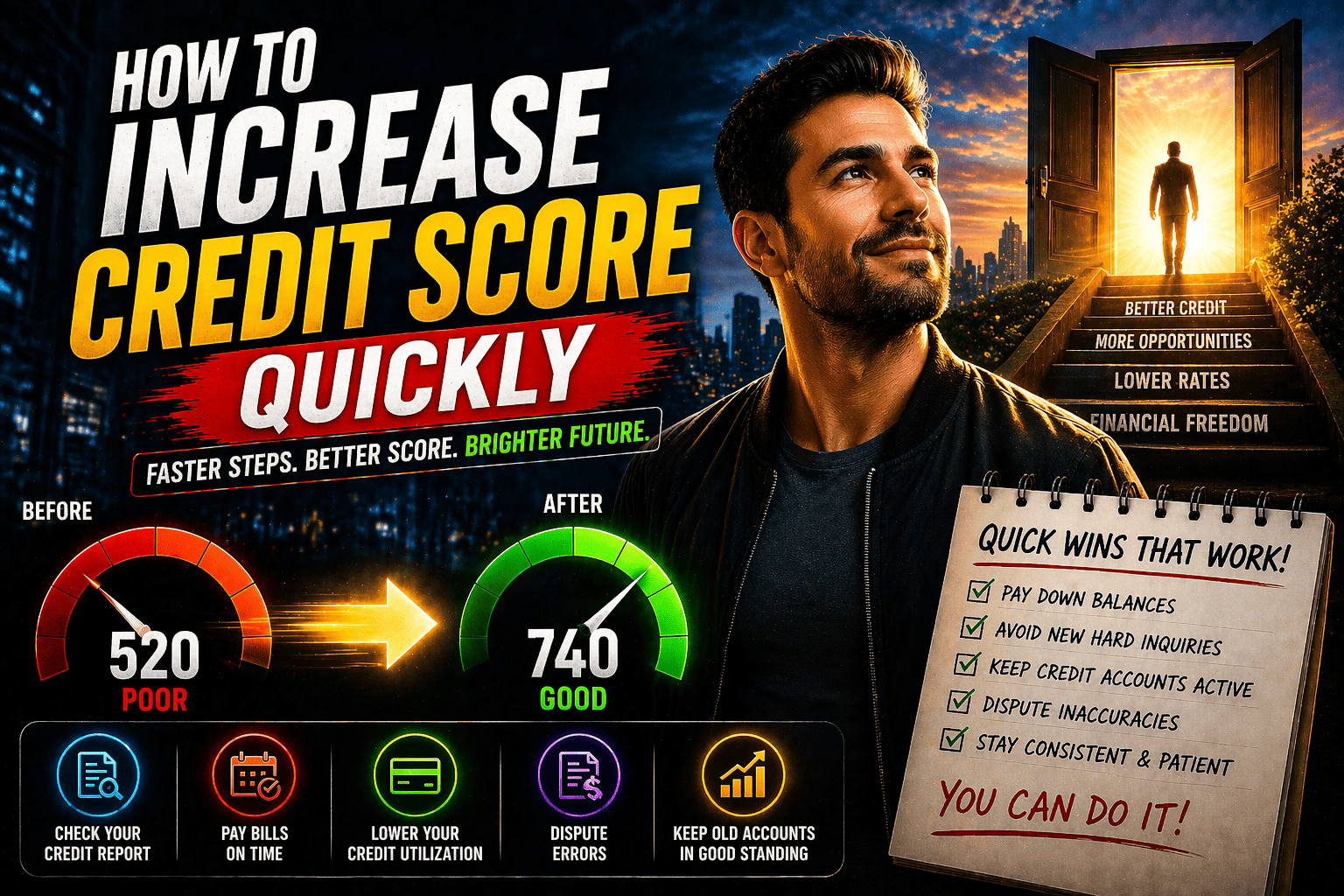 How to Increase Credit Score Quickly