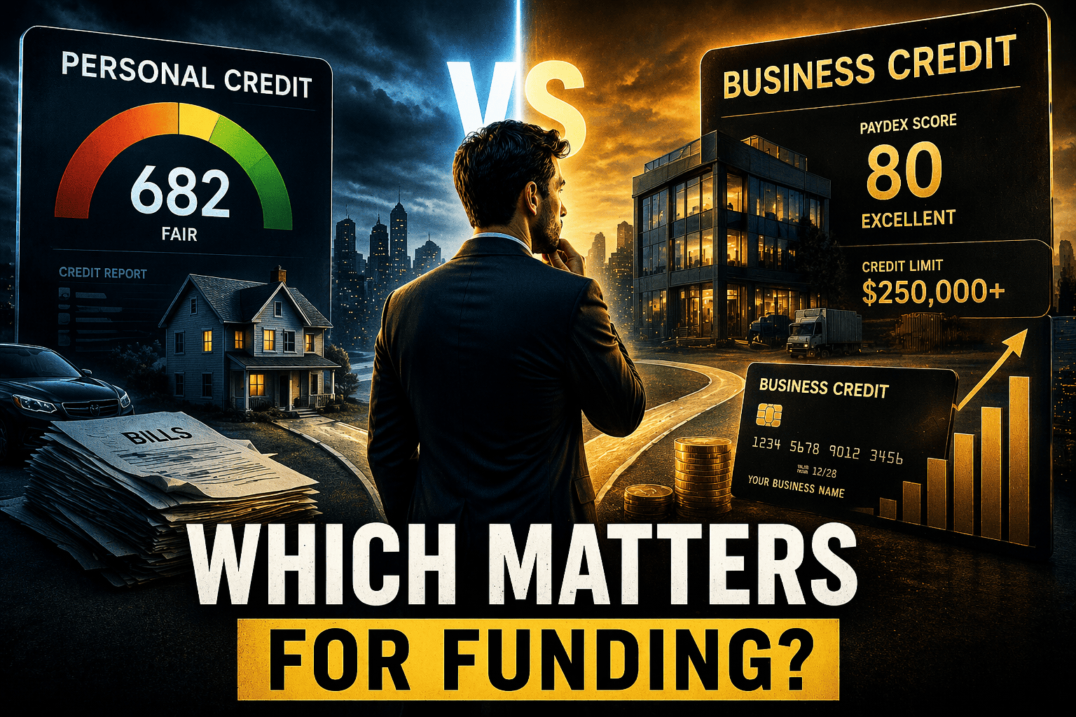 Business credit vs personal credit: Which matters for funding