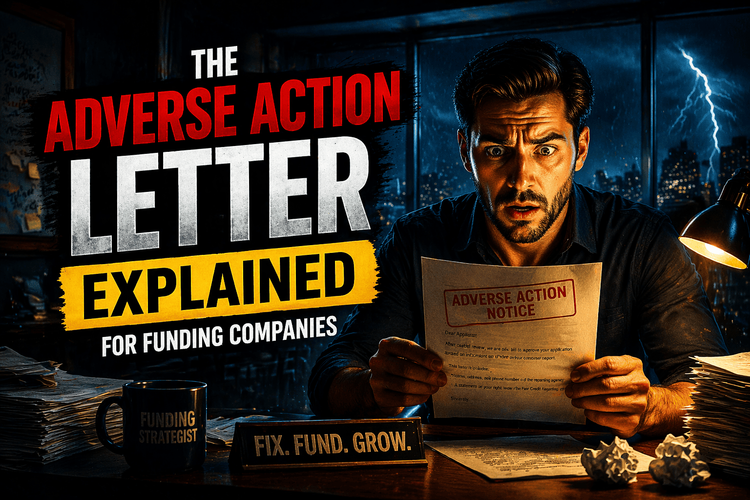The Adverse Action Letter Explained for Funding Companies
