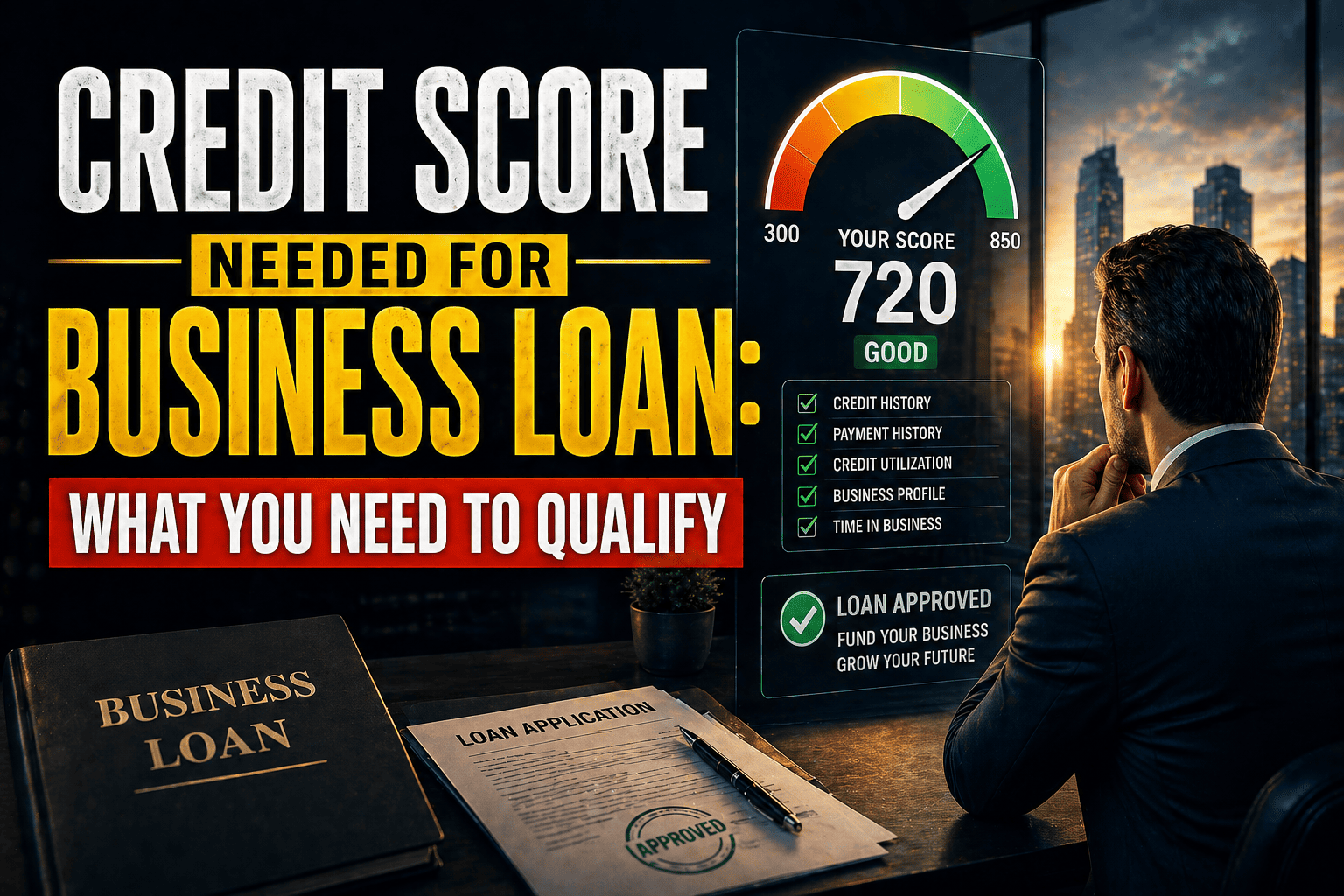 Credit Score Needed for Business Loan: What You Need to Qualify