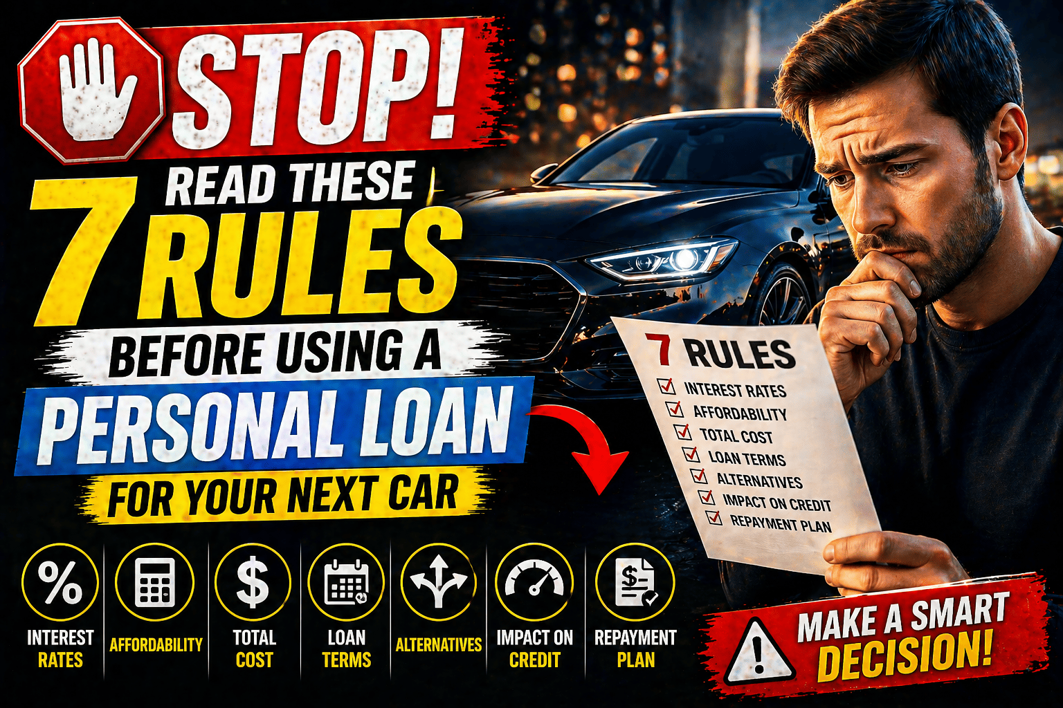 Stop! Read These 7 Rules Before Using a Personal Loan for Your Next Car