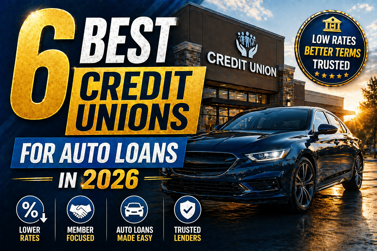 6 Best Credit Unions for Auto Loans in 2026