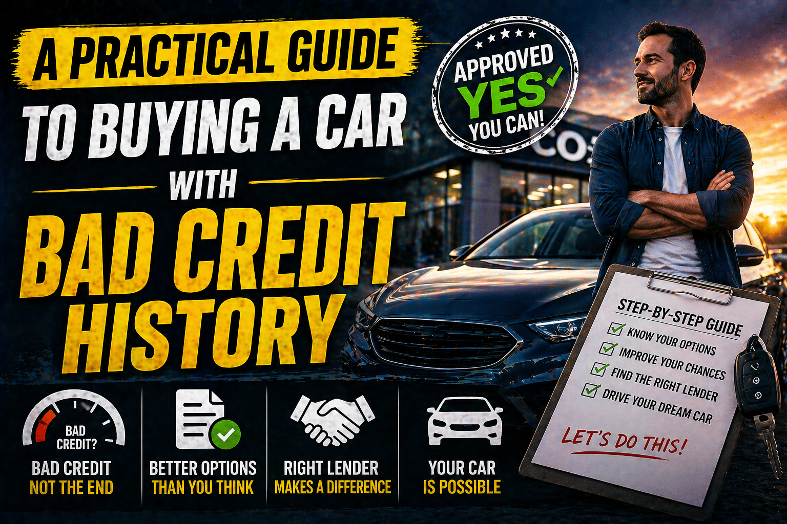 A Practical Guide to Buying a Car with Bad Credit History