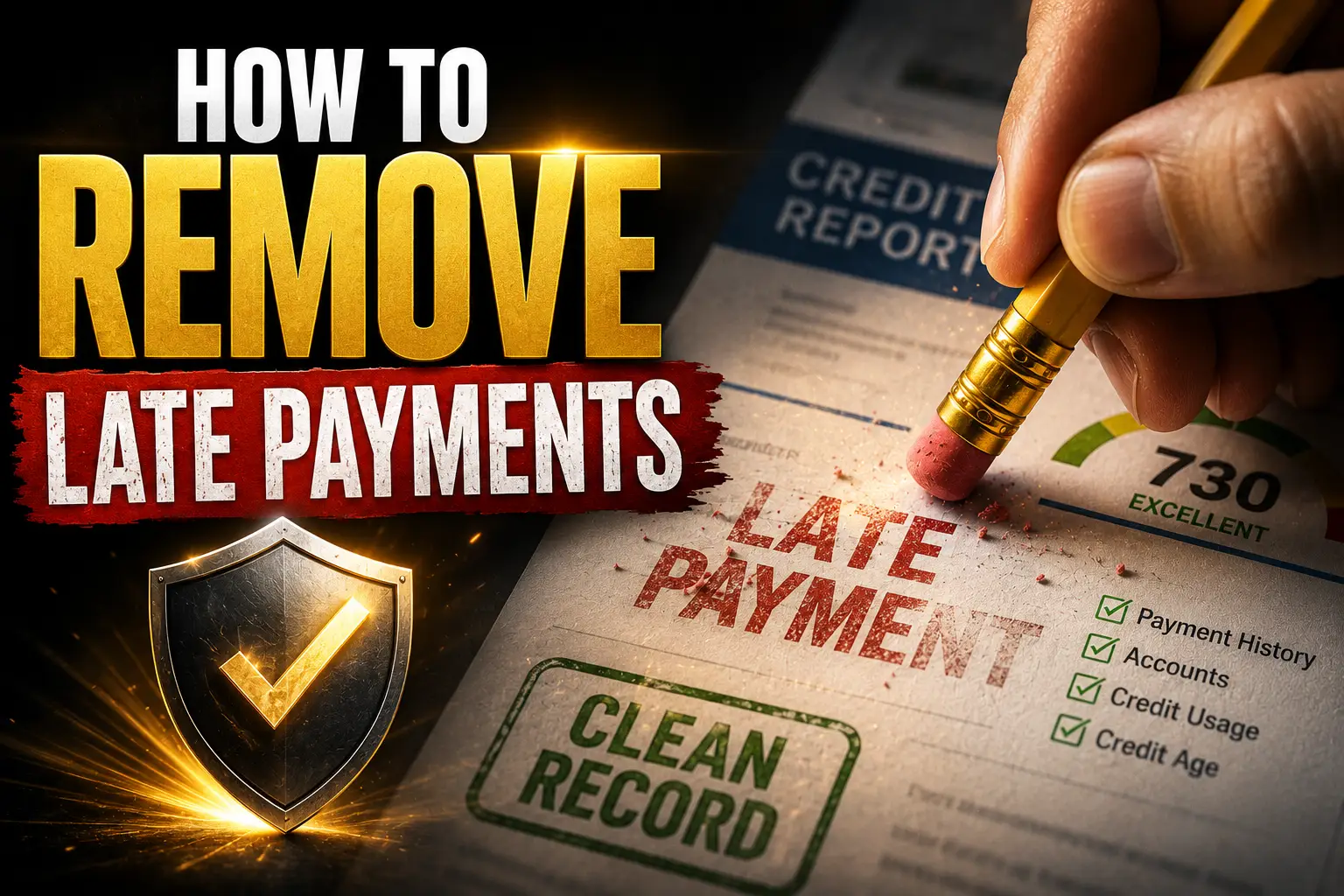 How to Remove Late Payments From Your Credit Report (2026 Step-by-Step Guide)