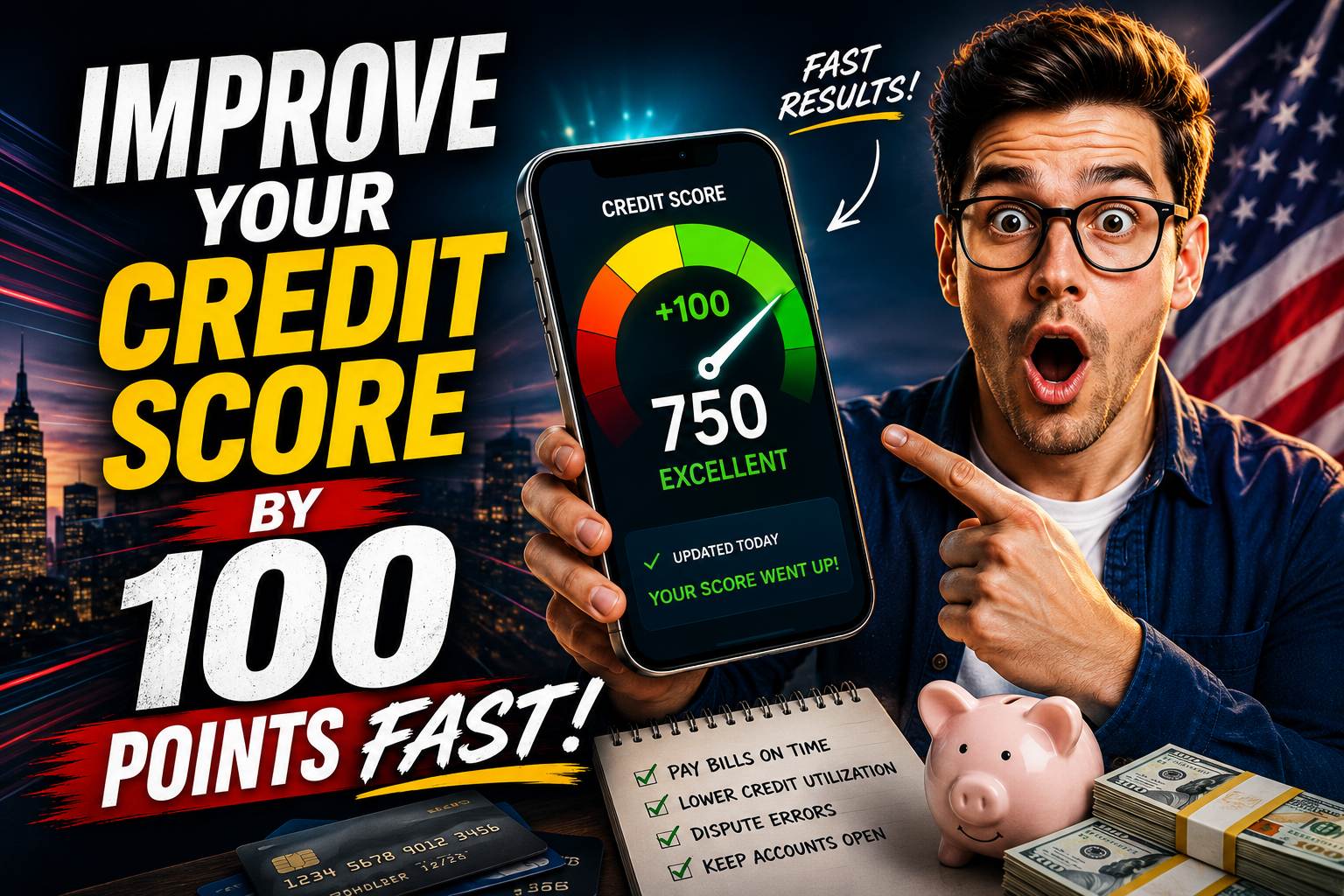 How to Improve Your Credit Score by 100 Points Fast — The Complete 2026 Playbook